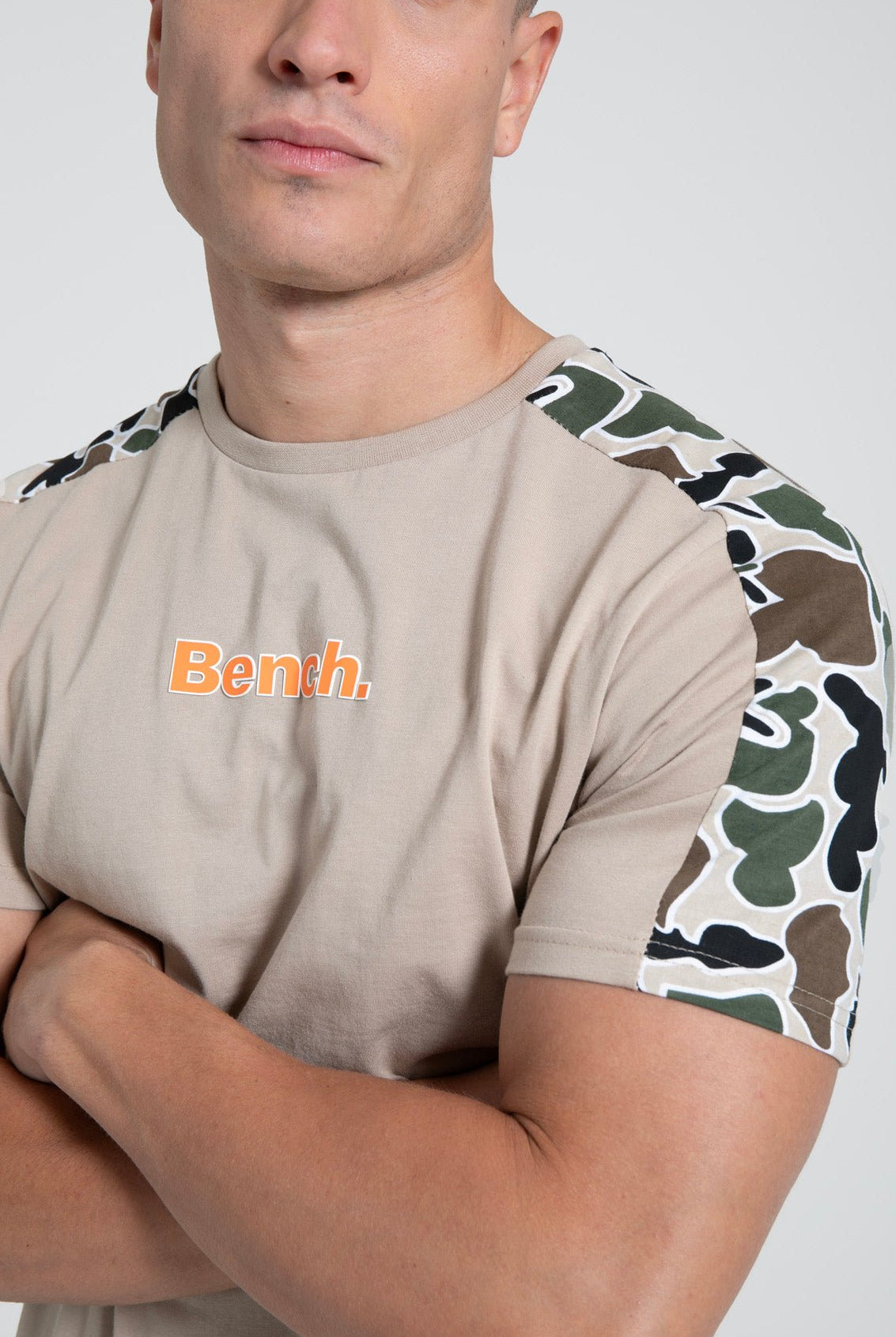 Mens 'KAMO' 2pc T-Shirt & Shorts Set - STONE - Shop at www.Bench.co.uk #LoveMyHood