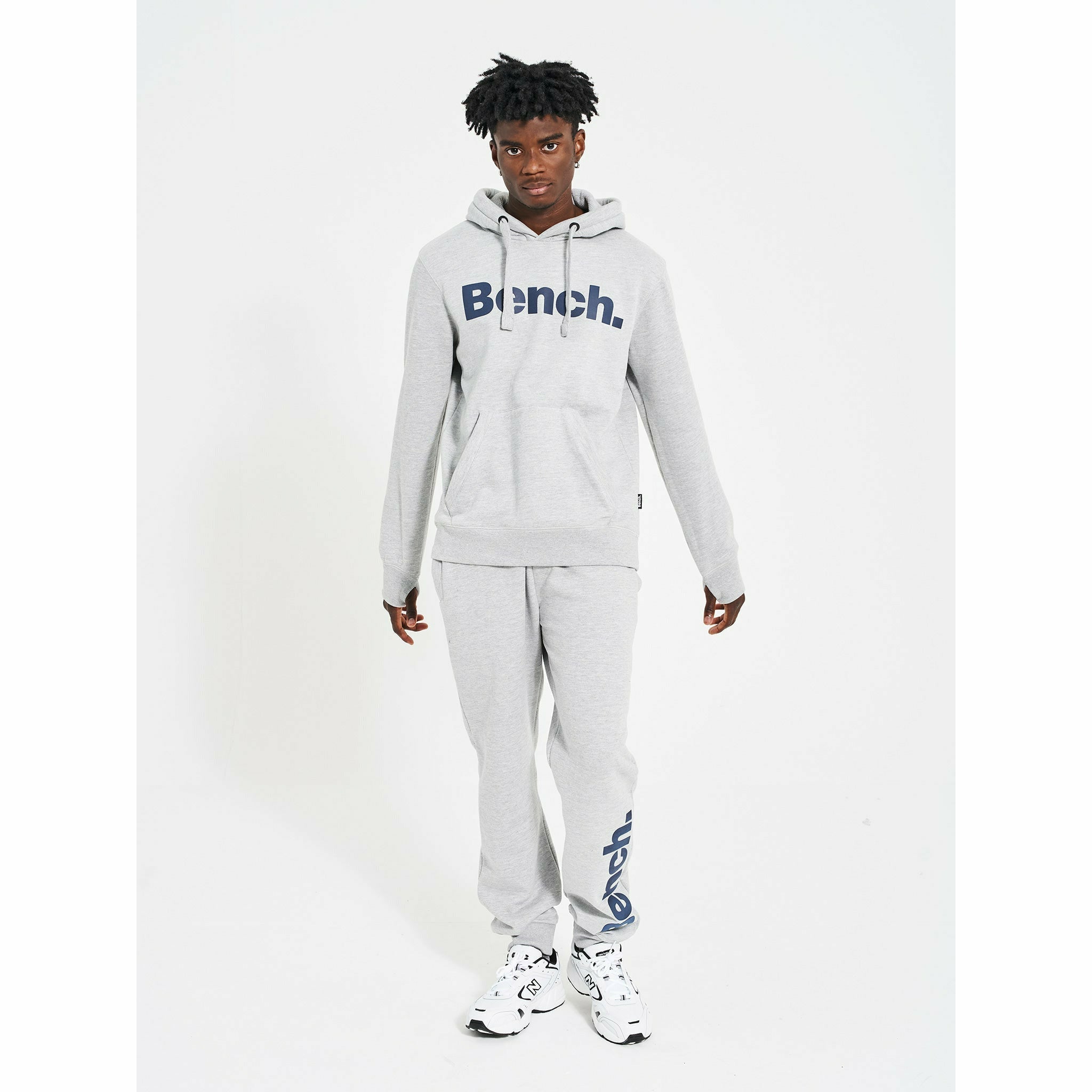 Mens 'MALLET' 2pc Fleece Tracksuit GREY MARL