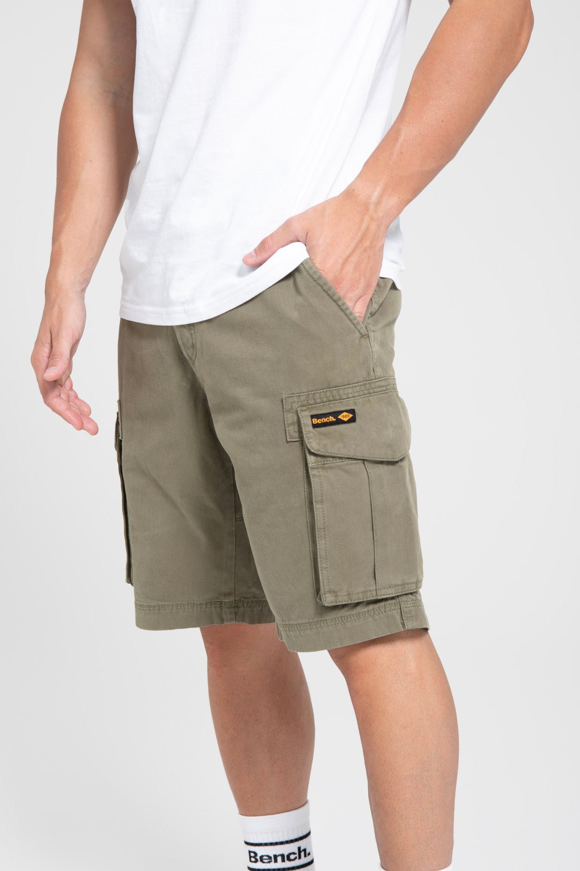 Mens NOAHS Cargo Shorts LIGHT KHAKI