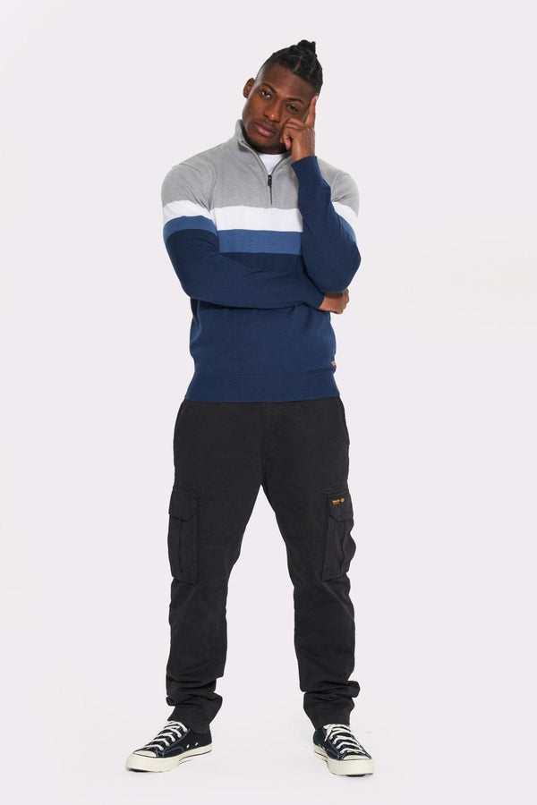 Mens 'RODEN' Qtr Funnel Knit Sweat - NAVY - Shop at www.Bench.co.uk #LoveMyHood