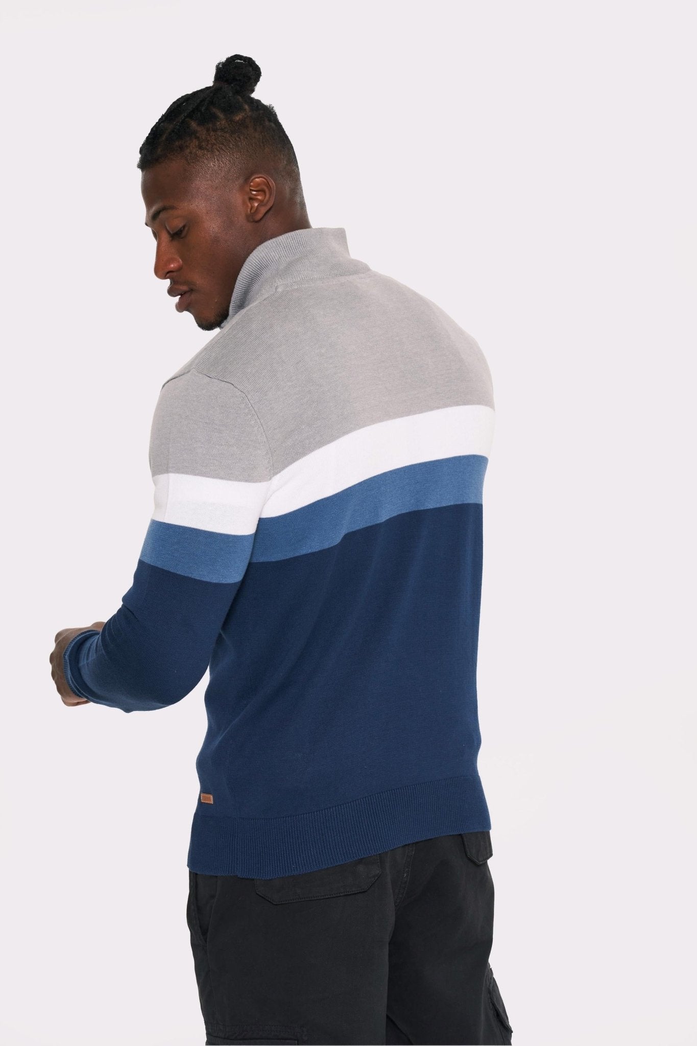 Mens 'RODEN' Qtr Funnel Knit Sweat - NAVY - Shop at www.Bench.co.uk #LoveMyHood