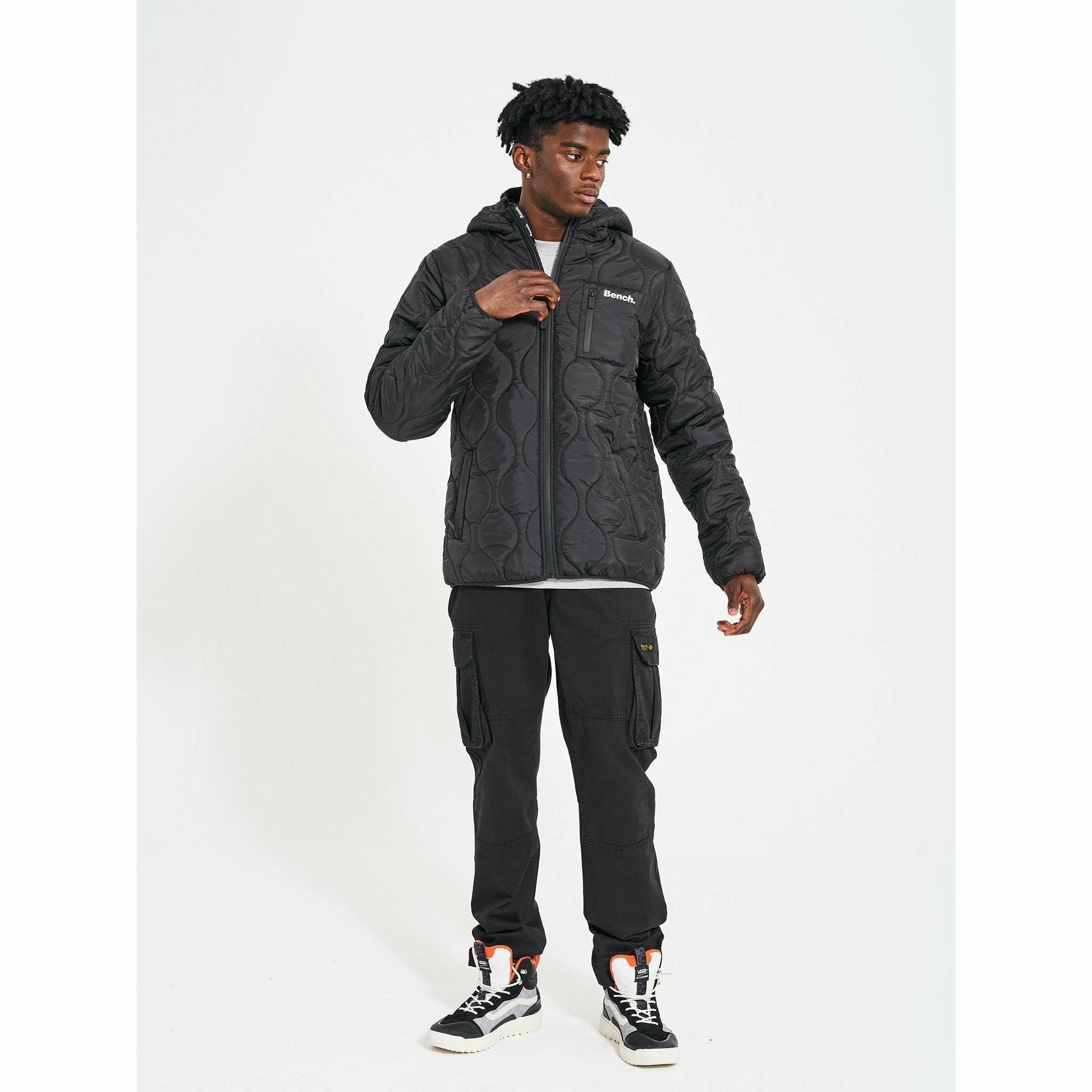 Mens 'SCALL' Zip Through - BLACK - Shop at www.Bench.co.uk #LoveMyHood