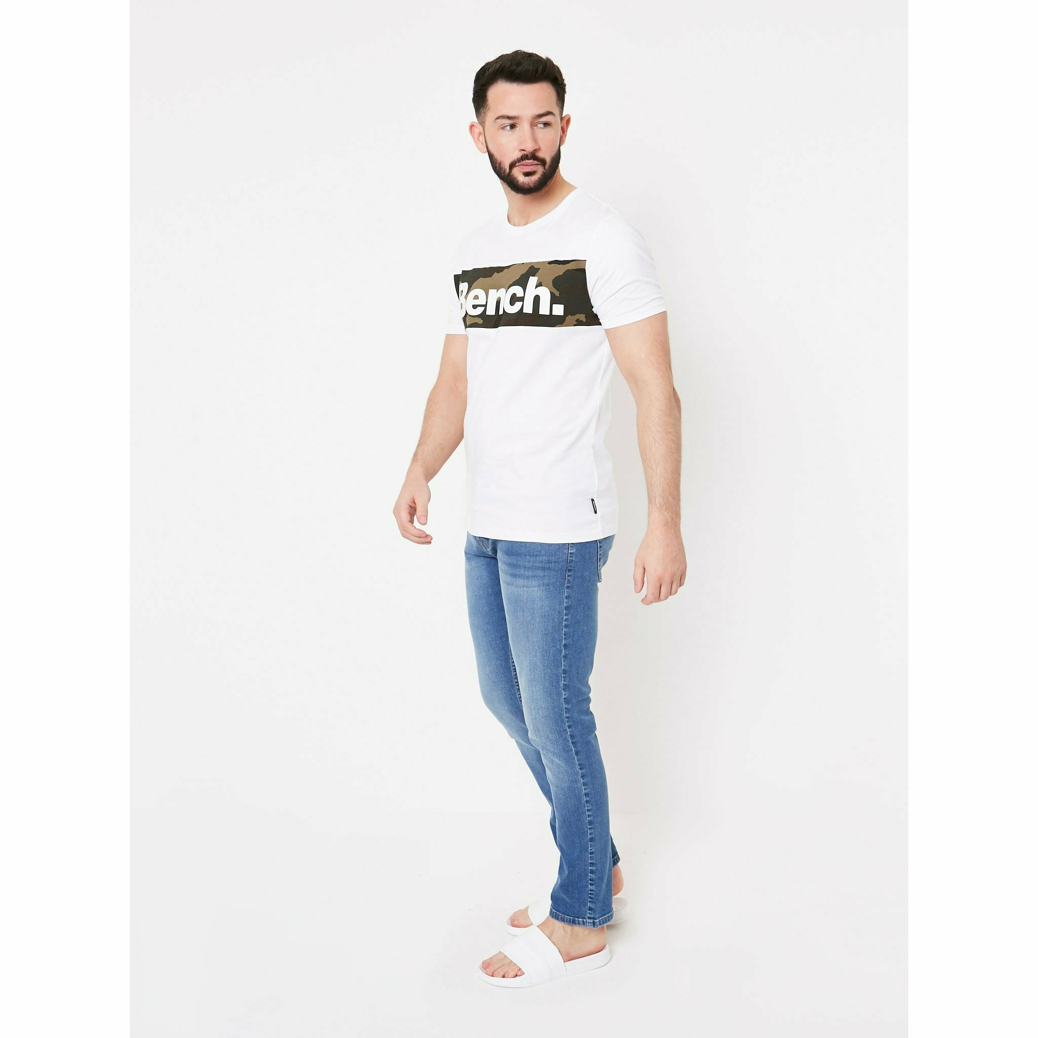 Mens 'SENDAK' T-Shirt - WHITE - Shop at www.Bench.co.uk #LoveMyHood