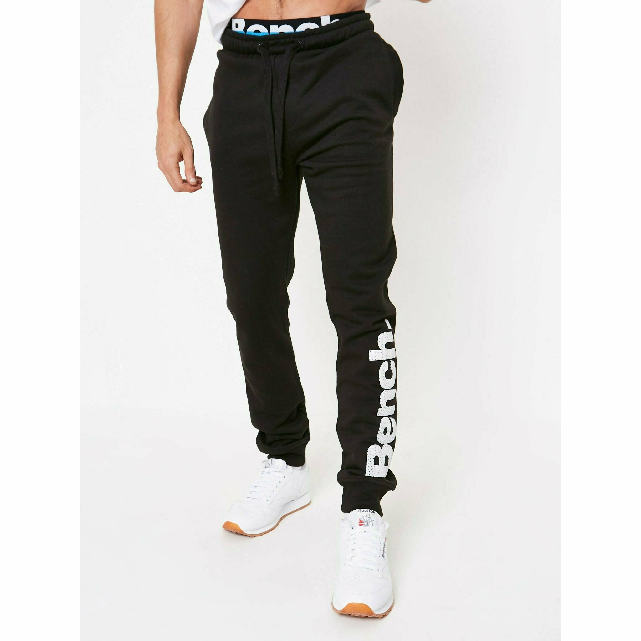 Mens 'STANLEY' Joggers - BLACK (LEAVE) - Shop at www.Bench.co.uk #LoveMyHood