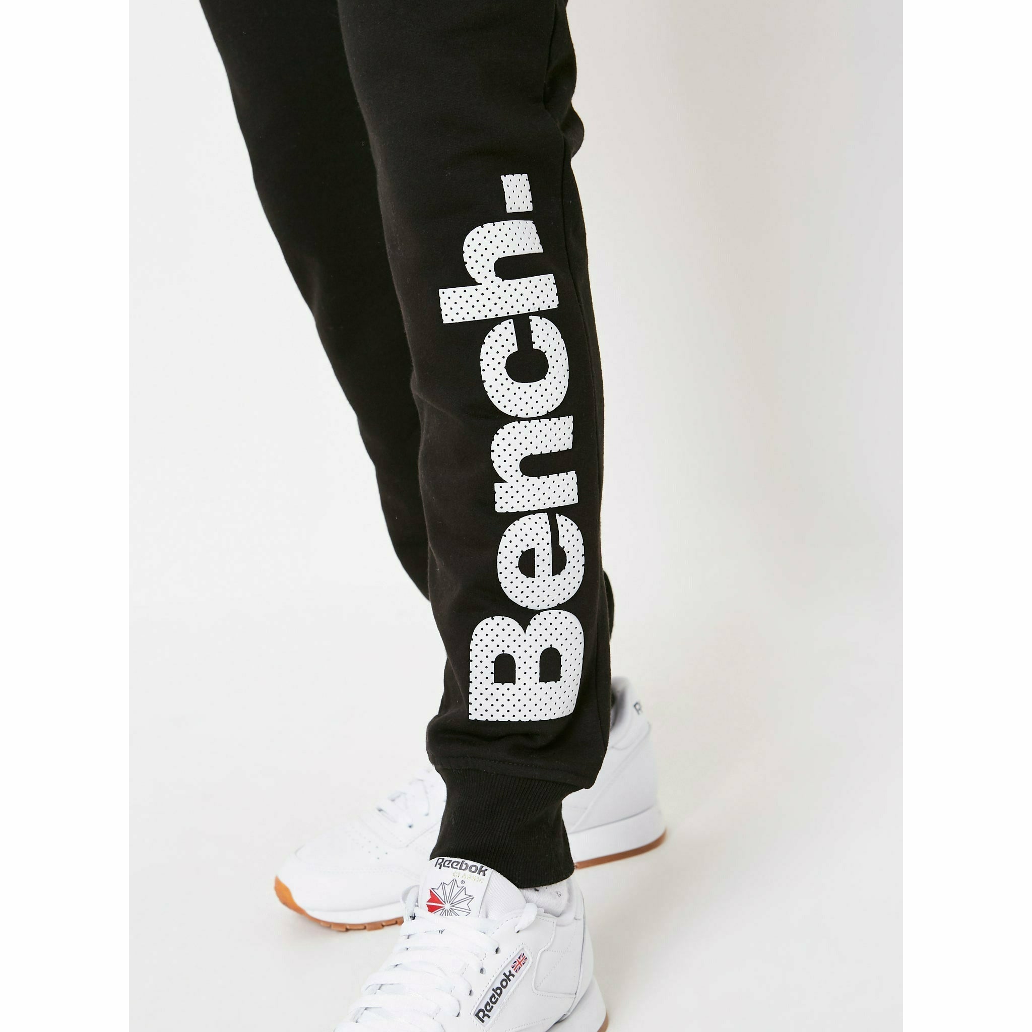 Mens 'STANLEY' Joggers - BLACK (LEAVE) - Shop at www.Bench.co.uk #LoveMyHood