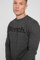 Mens 'TIPSTER' Spots Crew Sweat - CHARCOAL MARL - Shop at www.Bench.co.uk #LoveMyHood