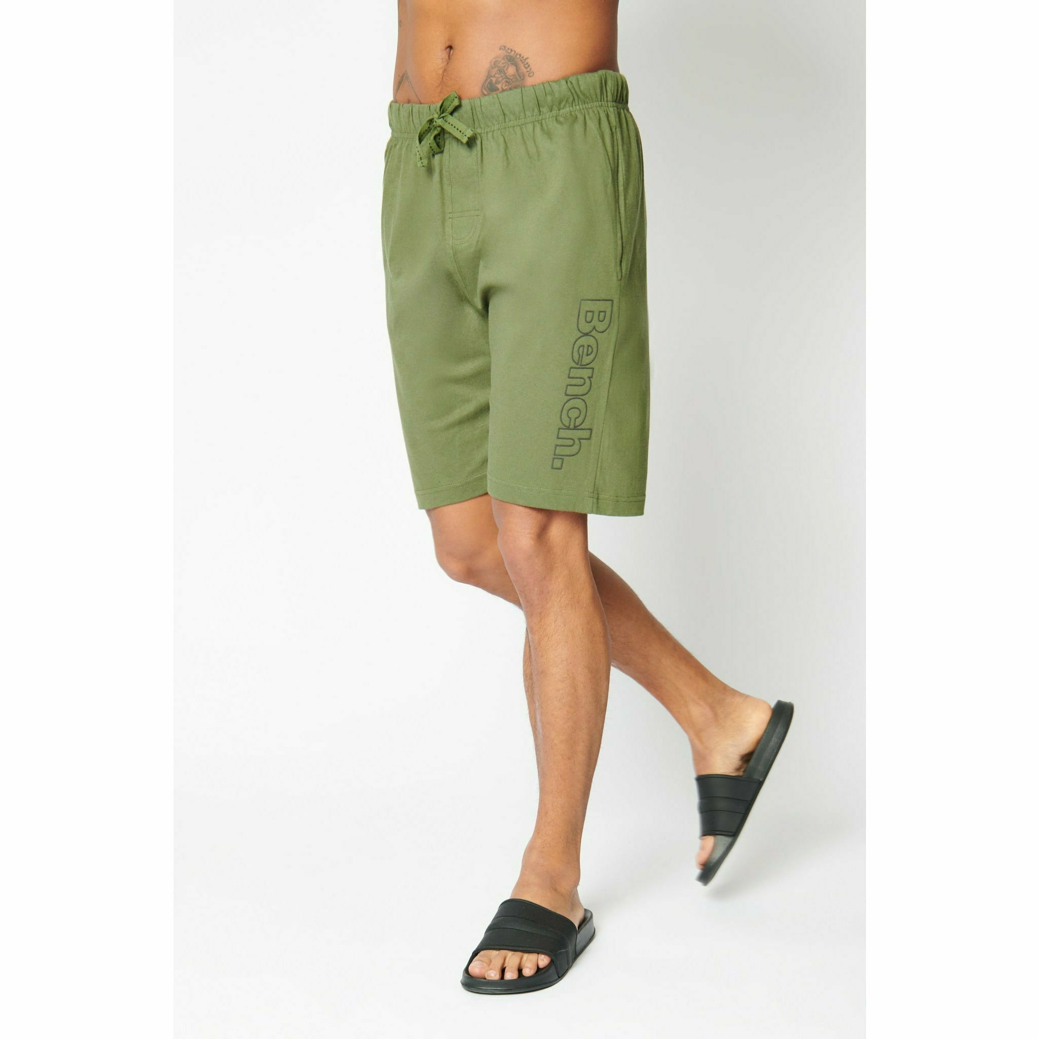 Mens 'VILONIA' Jersey Shorts - KHAKI - Shop at www.Bench.co.uk #LoveMyHood