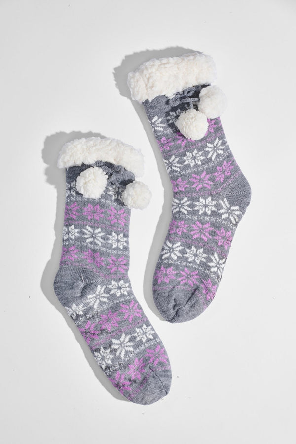 Womens 'ABEEHA' Slipper Sock - CHARCOAL MARL - Shop at www.Bench.co.uk #LoveMyHood