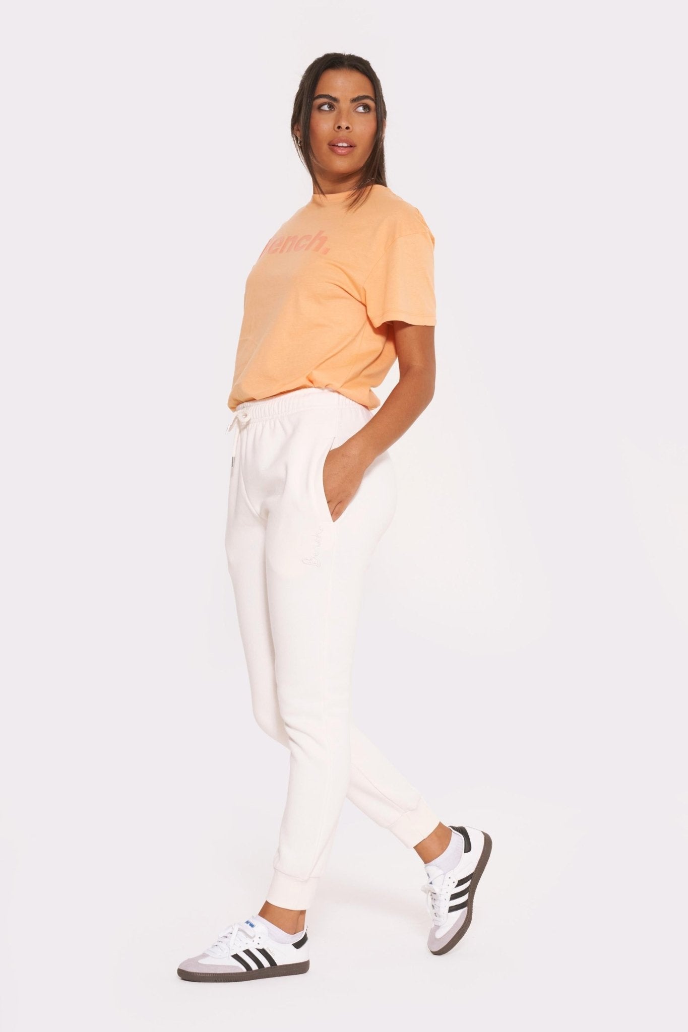 Womens 'DIYA' Joggers - WINTER WHITE - Shop at www.Bench.co.uk #LoveMyHood