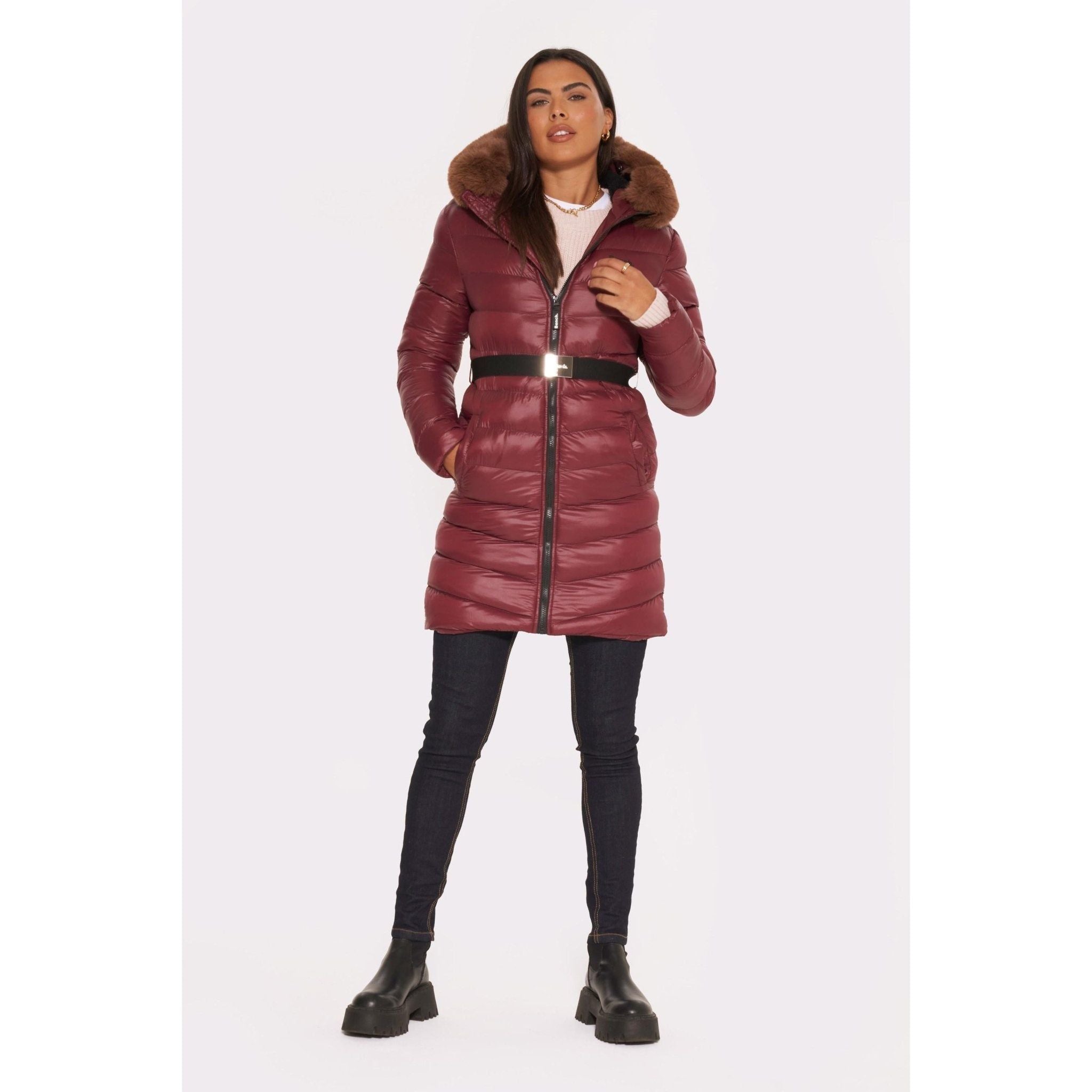 Womens 'LIVIE' Jacket - DARK CHERRY - Shop at www.Bench.co.uk #LoveMyHood