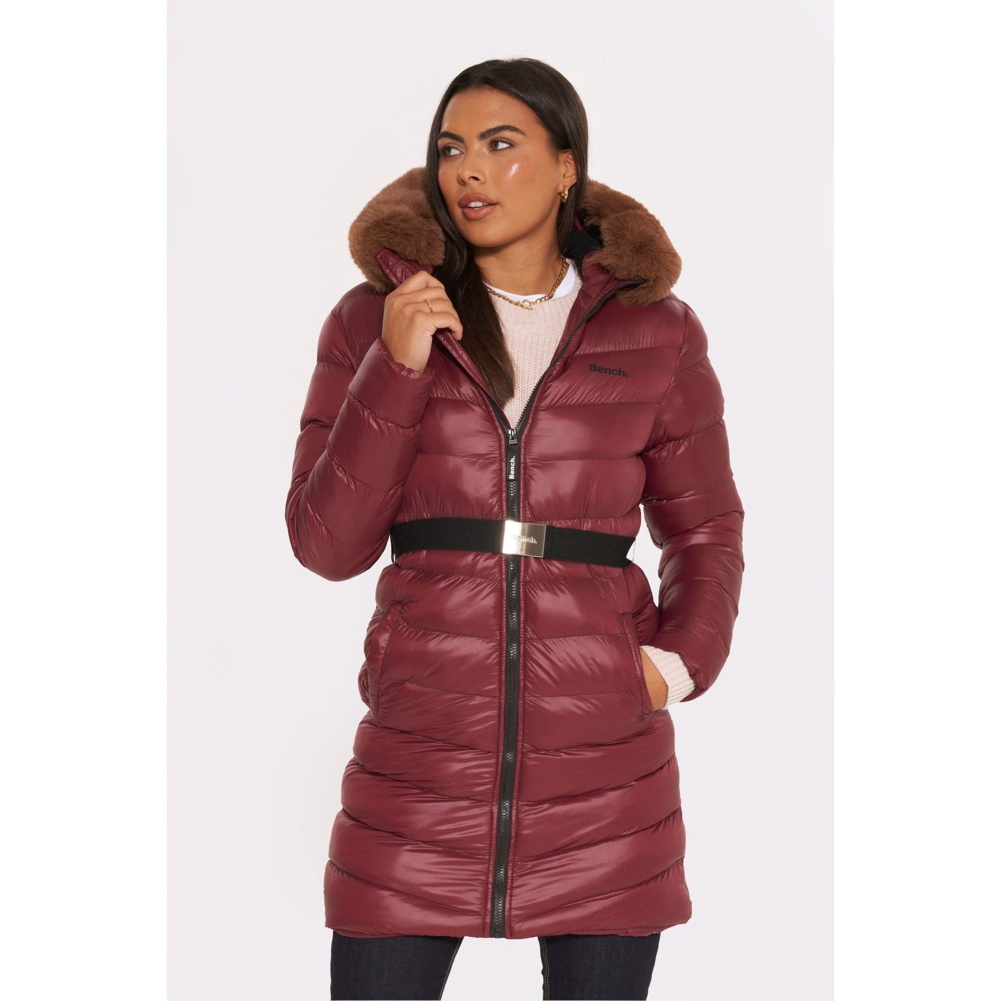 Womens 'LIVIE' Jacket - DARK CHERRY - Shop at www.Bench.co.uk #LoveMyHood