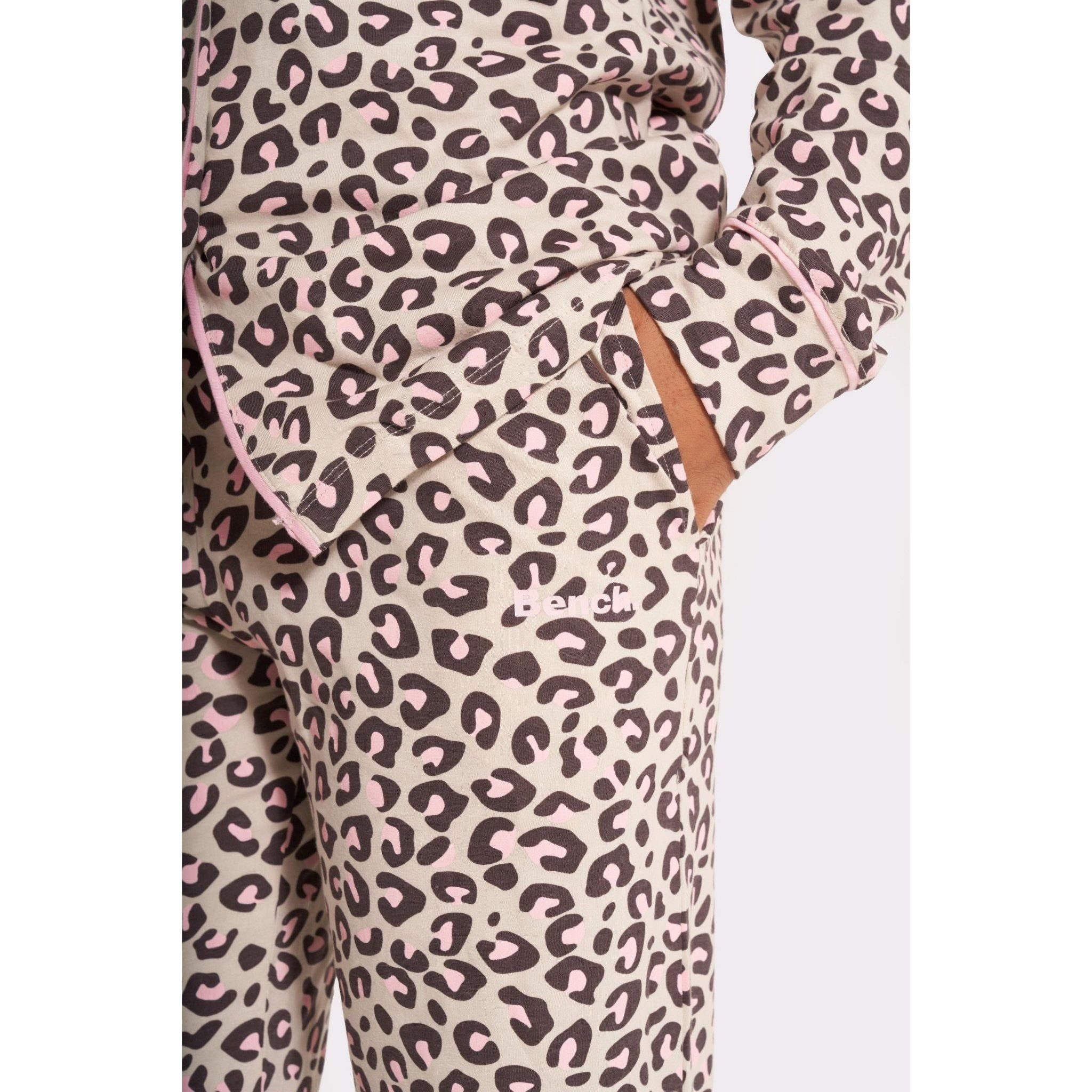 Womens 'SIESTA' Nightwear Set - PINK LEOPARD - Shop at www.Bench.co.uk #LoveMyHood